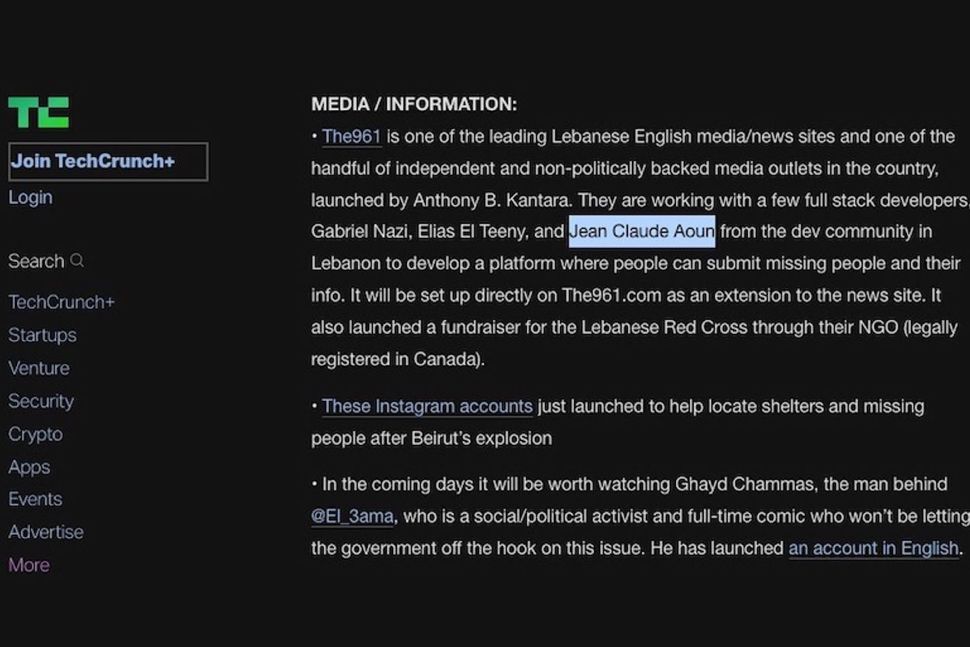 TechCrunch Blog Post